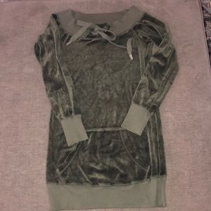 Women’s Juicy Couture Velour Off Shoulder Tunic/Dress